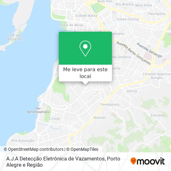 A.J.A Detecção Eletrônica de Vazamentos mapa