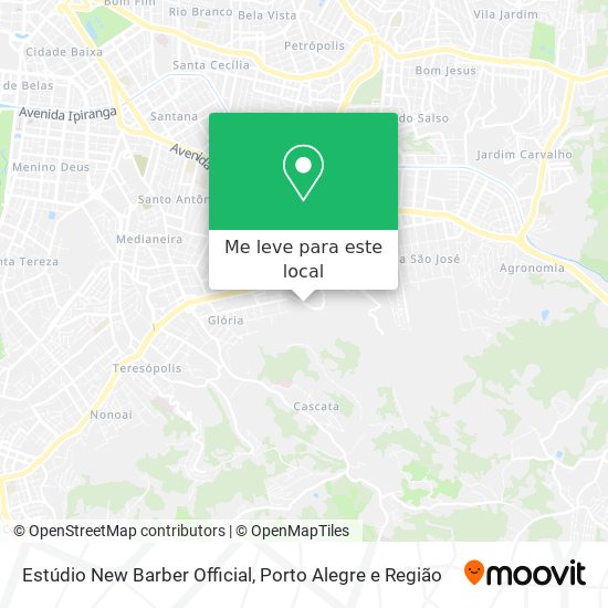Estúdio New Barber Official mapa
