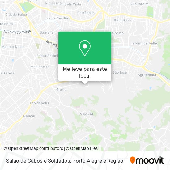 Salão de Cabos e Soldados mapa