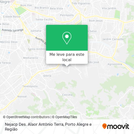 Nejacp Des. Alaor Antônio Terra mapa