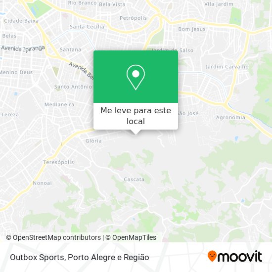 Outbox Sports mapa