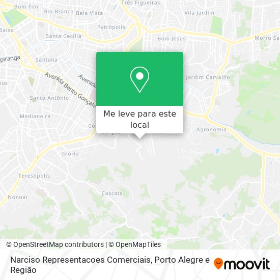 Narciso Representacoes Comerciais mapa