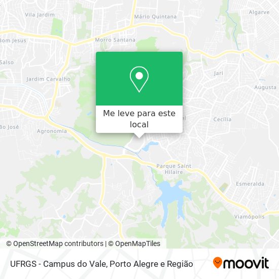 UFRGS - Campus do Vale mapa