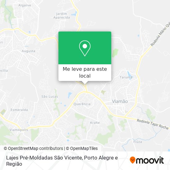 Lajes Pré-Moldadas São Vicente mapa