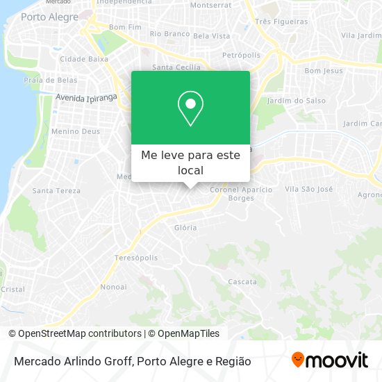 Mercado Arlindo Groff mapa