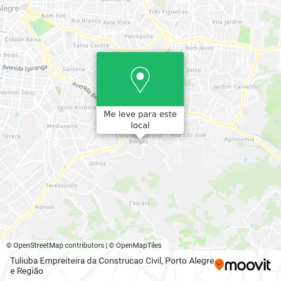 Tuliuba Empreiteira da Construcao Civil mapa