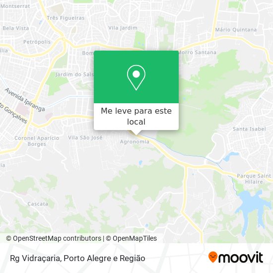Rg Vidraçaria mapa