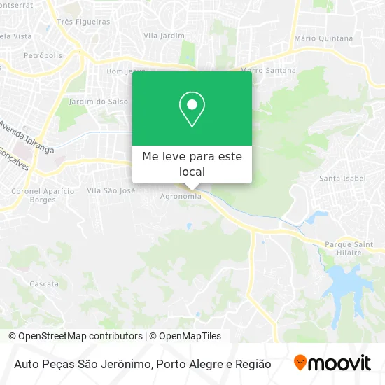 Auto Peças São Jerônimo mapa