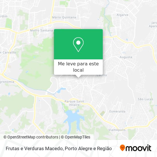 Frutas e Verduras Macedo mapa