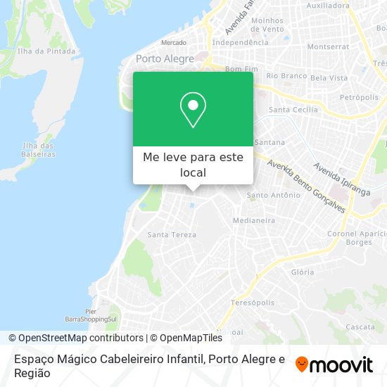 Espaço Mágico Cabeleireiro Infantil mapa