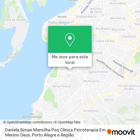 Daniela Simas Mansilha Psq Clínica Psicoterapia Em Menino Deus mapa