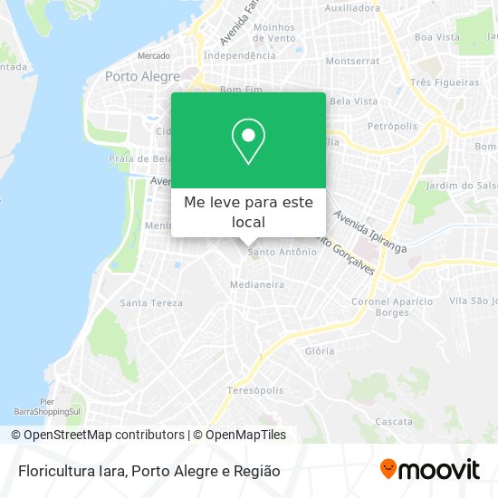 Floricultura Iara mapa