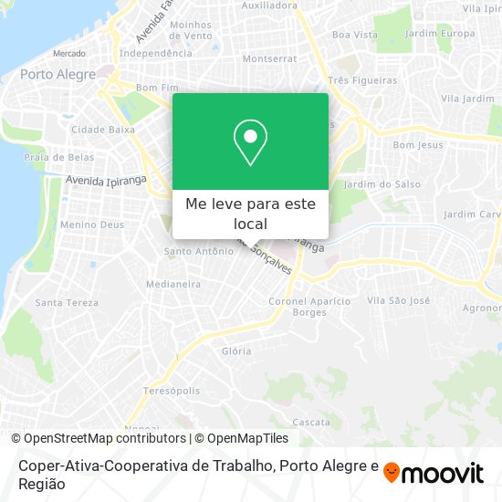 Coper-Ativa-Cooperativa de Trabalho mapa