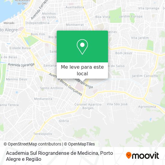 Academia Sul Riograndense de Medicina mapa