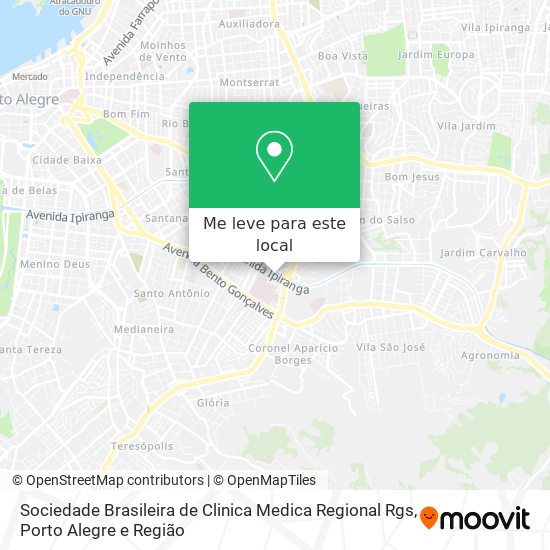 Sociedade Brasileira de Clinica Medica Regional Rgs mapa