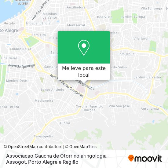 Associacao Gaucha de Otorrinolaringologia - Assogot mapa