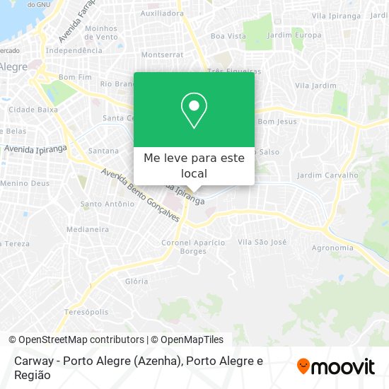 Carway - Porto Alegre (Azenha) mapa