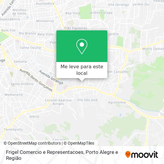 Frigel Comercio e Representacoes mapa