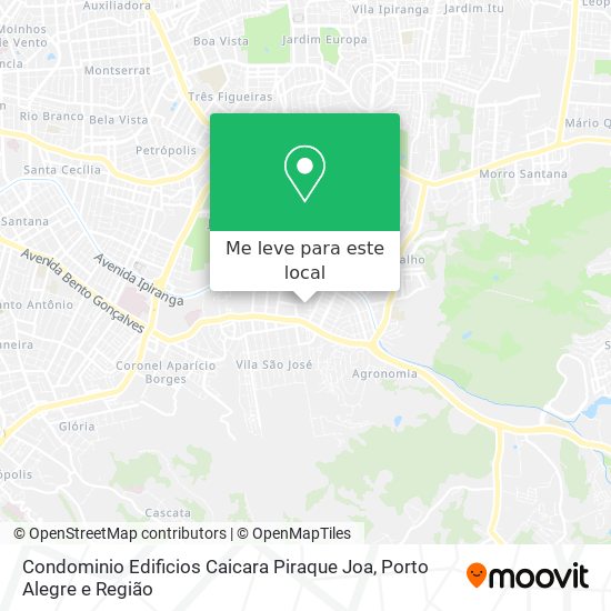Condominio Edificios Caicara Piraque Joa mapa