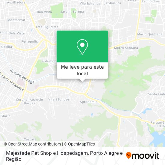 Majestade Pet Shop e Hospedagem mapa