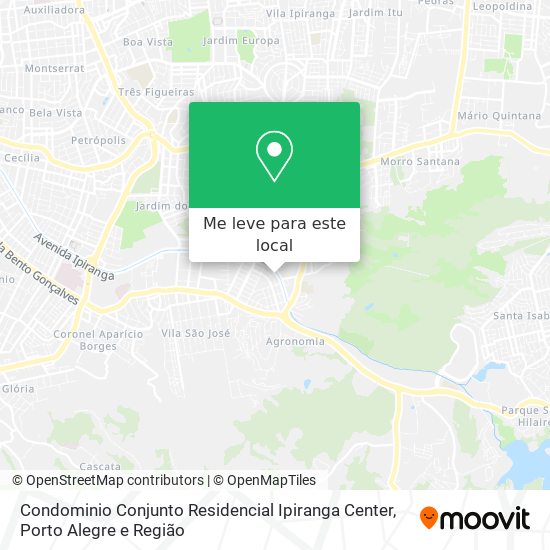 Condominio Conjunto Residencial Ipiranga Center mapa