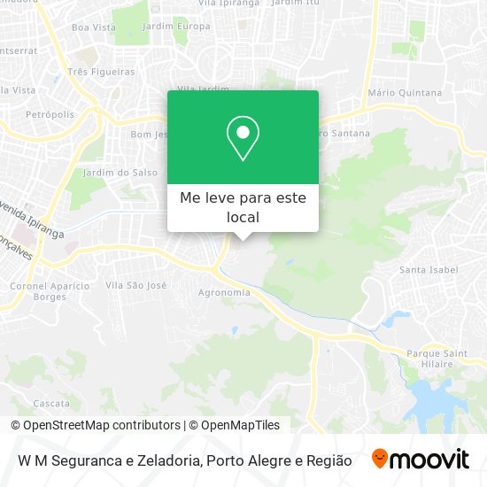 W M Seguranca e Zeladoria mapa