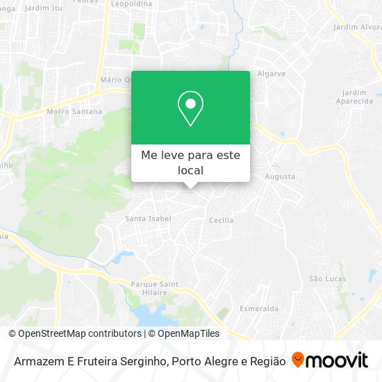 Armazem E Fruteira Serginho mapa