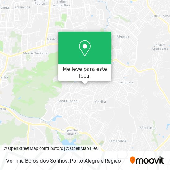 Verinha Bolos dos Sonhos mapa