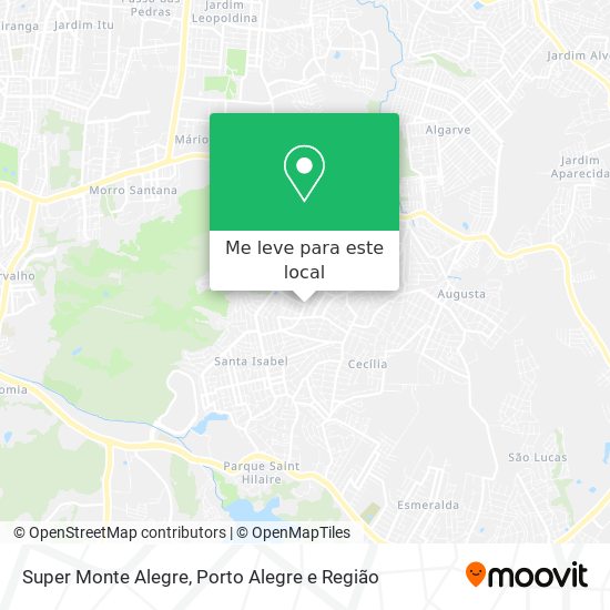 Super Monte Alegre mapa