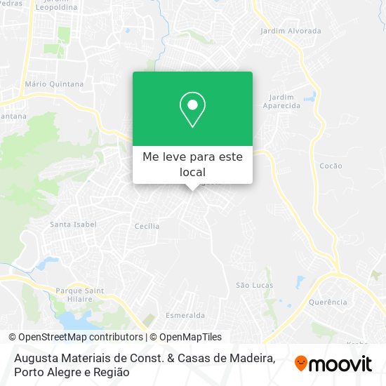 Augusta Materiais de Const. & Casas de Madeira mapa