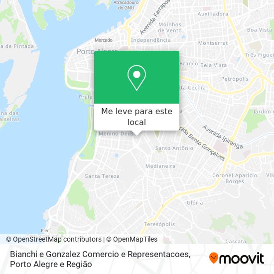 Bianchi e Gonzalez Comercio e Representacoes mapa