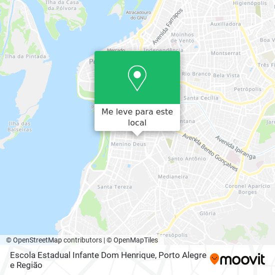 Escola Estadual Infante Dom Henrique mapa