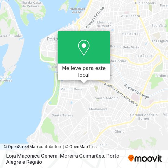 Loja Maçônica General Moreira Guimarães mapa
