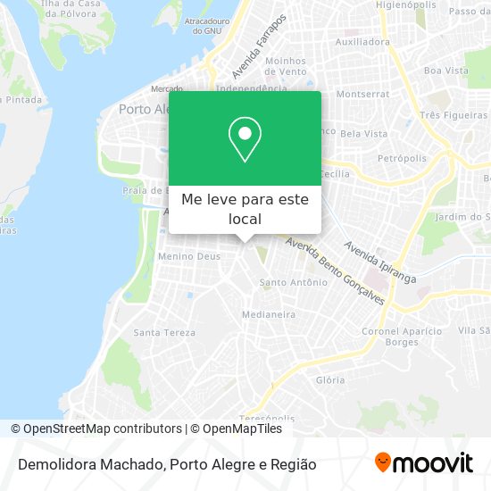 Demolidora Machado mapa