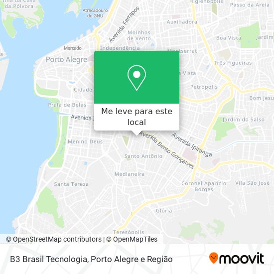 B3 Brasil Tecnologia mapa