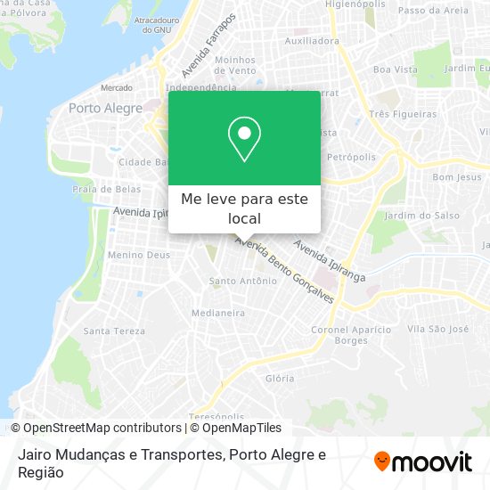 Jairo Mudanças e Transportes mapa