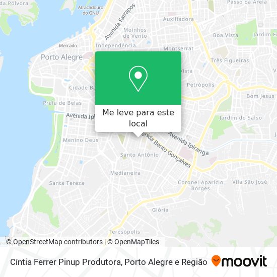 Cíntia Ferrer Pinup Produtora mapa
