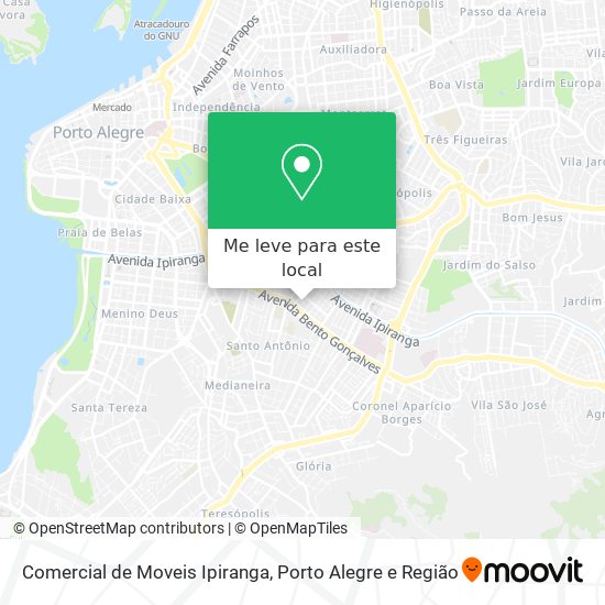 Comercial de Moveis Ipiranga mapa