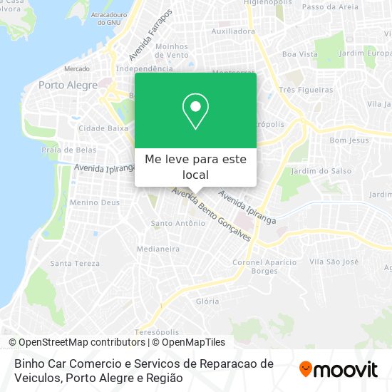 Binho Car Comercio e Servicos de Reparacao de Veiculos mapa