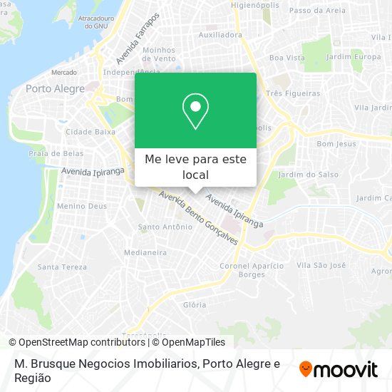 M. Brusque Negocios Imobiliarios mapa