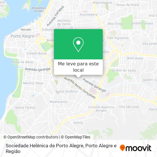 Sociedade Helênica de Porto Alegre mapa