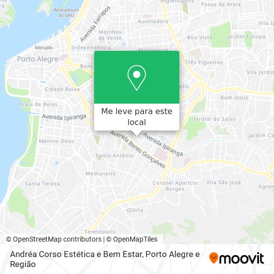 Andréa Corso Estética e Bem Estar mapa