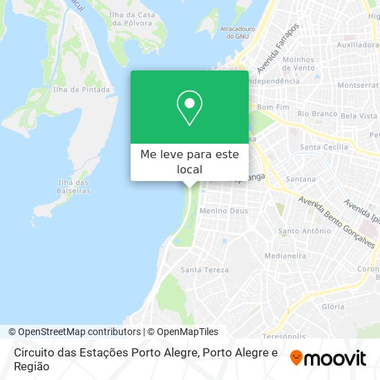 Circuito das Estações Porto Alegre mapa