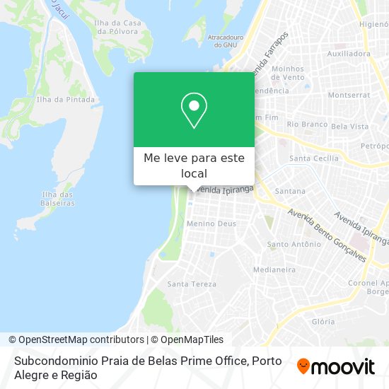 Subcondominio Praia de Belas Prime Office mapa