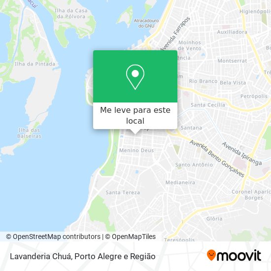 Lavanderia Chuá mapa