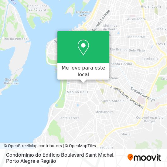 Condomínio do Edifício Boulevard Saint Michel mapa