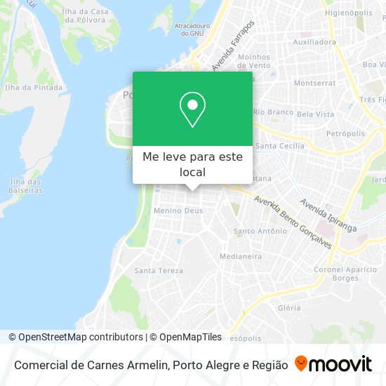 Comercial de Carnes Armelin mapa