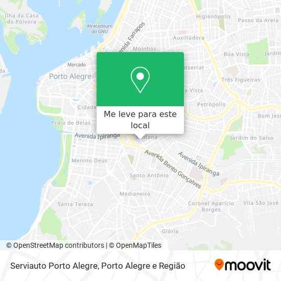 Serviauto Porto Alegre mapa