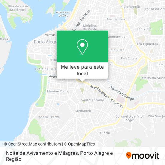 Noite de Avivamento e Milagres mapa