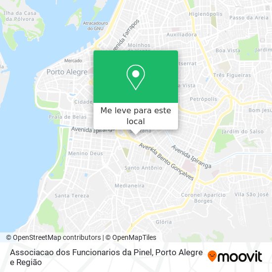Associacao dos Funcionarios da Pinel mapa